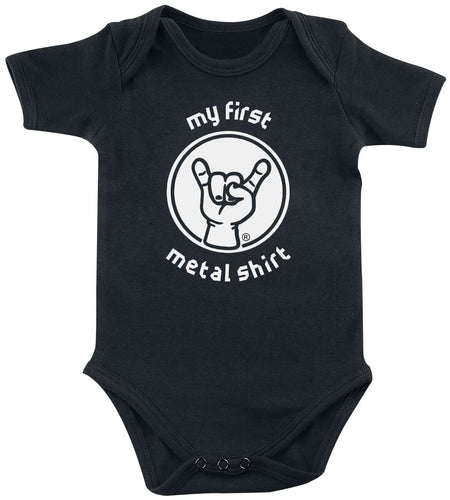 Body  de Metal Kids - My First Metal Shirt - 56/62 à 80/86 - pour filles & garçonse - noir - Metal Kids