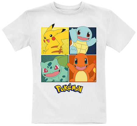 T-shirt Gaming de Pokémon - Enfants - Partenaire - 104 à 116 - pour filles & garçonse - blanc - Pokémon