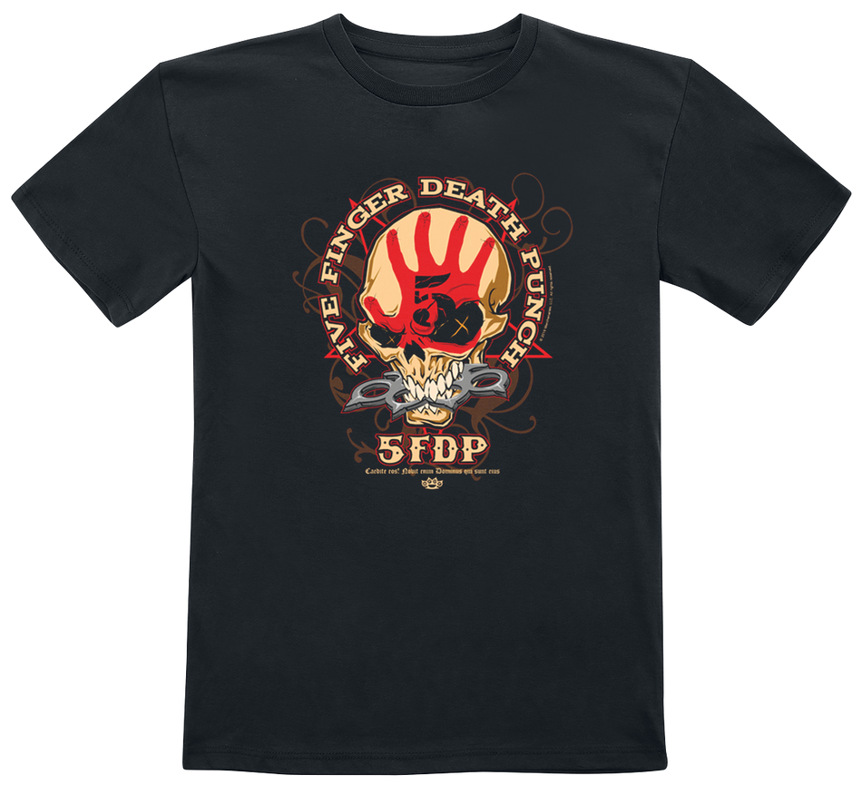T-shirt  de Five Finger Death Punch - Metal-Kids - Knucklehead Kids - 92 à 164 - pour Enfants - noir - Five Finger Death Punch - View 2