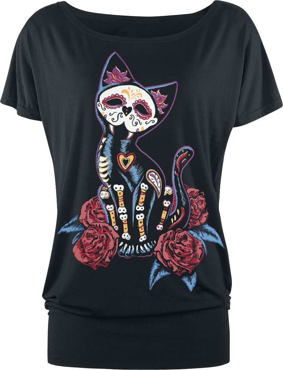T-Shirt Manches courtes  de Full Volume by EMP - T-Shirt Noir Ras-Du-Cou - S à M - pour Femme - noir - Full Volume by EMP