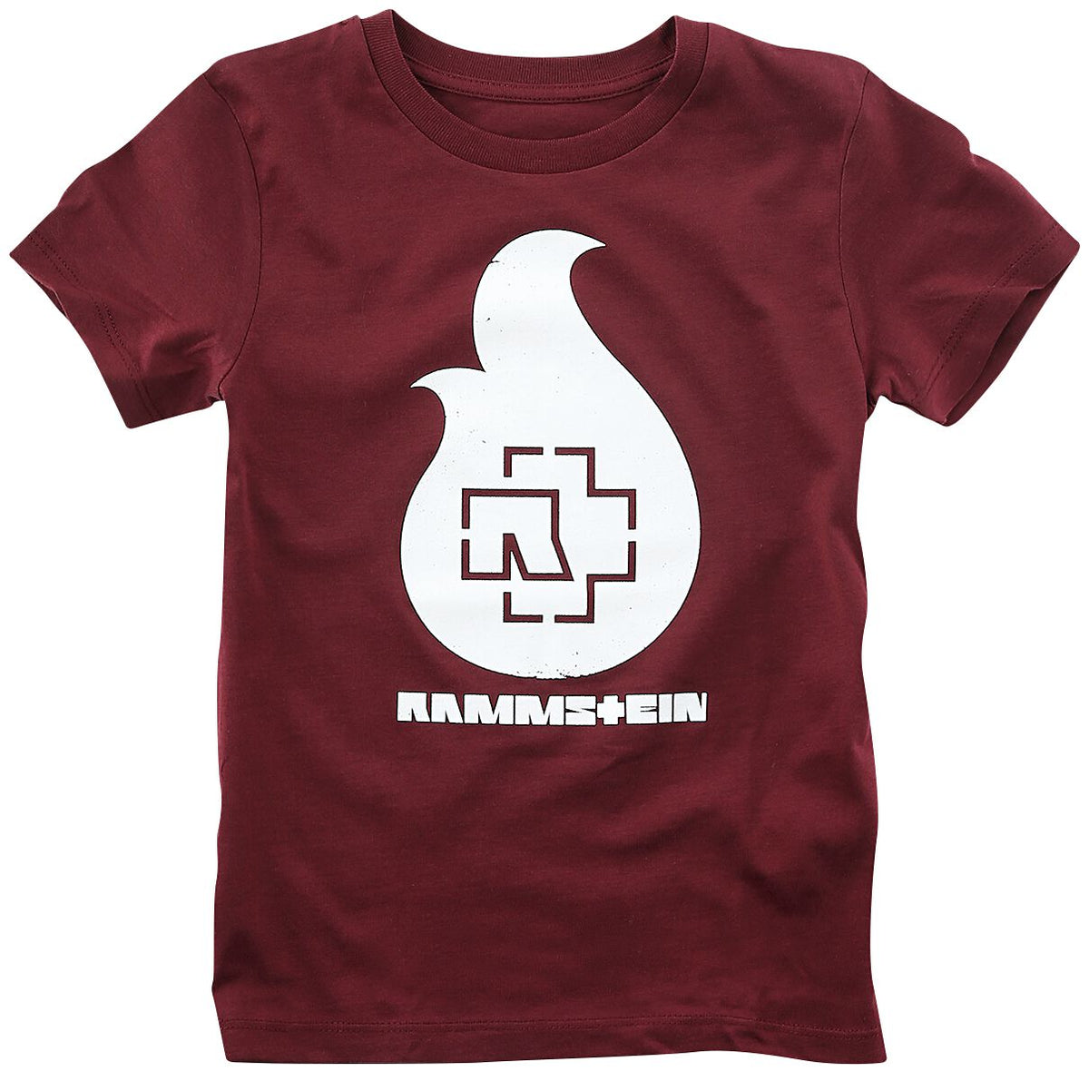 T-shirt  de Rammstein - Kids - Flamme - 110/116 à 134/146 - pour filles & garçonse - bordeaux - Rammstein