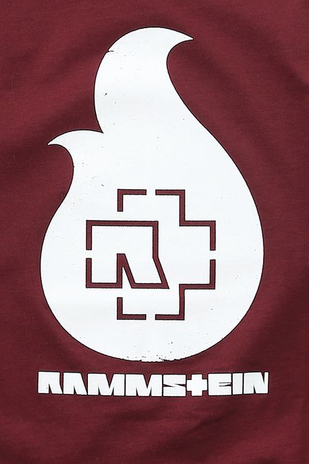 T-shirt  de Rammstein - Kids - Flamme - 110/116 à 134/146 - pour filles & garçonse - bordeaux - Rammstein - View 2