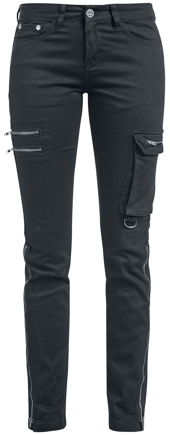 Jean  de Black Premium by EMP - Skarlett - Jean Noir Ourlet Variable - W26L32 à W34L34 - pour Femme - noir - Black Premium by EMP