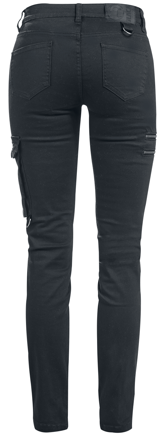 Jean  de Black Premium by EMP - Skarlett - Jean Noir Ourlet Variable - W26L32 à W34L34 - pour Femme - noir - Black Premium by EMP - View 2