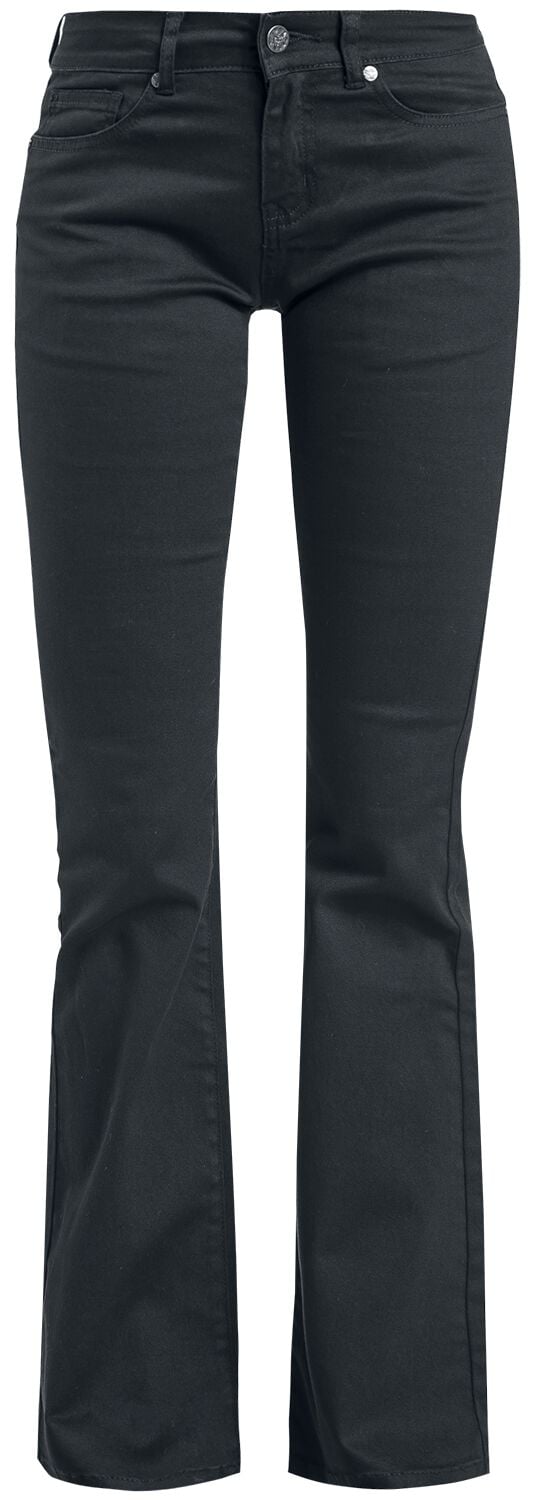 Jean  de Black Premium by EMP - Grace - Jean Noir À Revers - W26L32 à W40L34 - pour Femme - noir - Black Premium by EMP