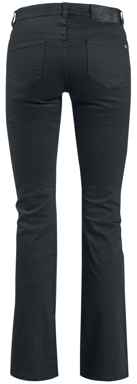 Jean  de Black Premium by EMP - Grace - Jean Noir À Revers - W26L32 à W40L34 - pour Femme - noir - Black Premium by EMP - View 2