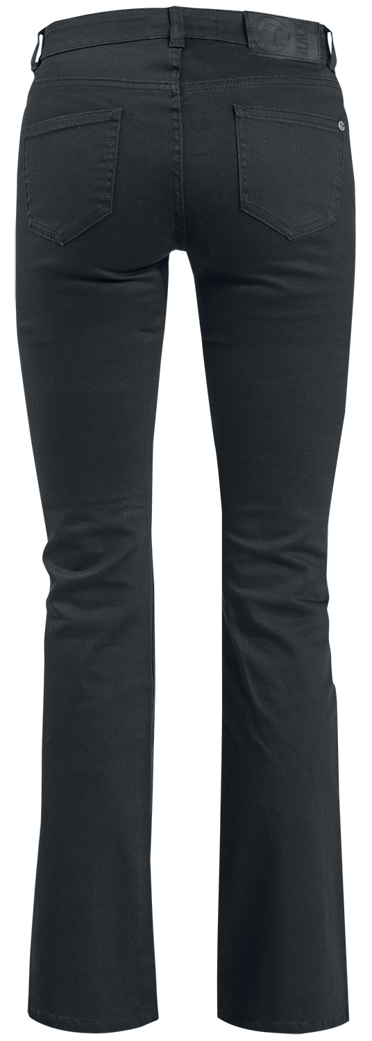 Jean  de Black Premium by EMP - Grace - Jean Noir À Revers - W26L32 à W40L34 - pour Femme - noir - Black Premium by EMP - View 2