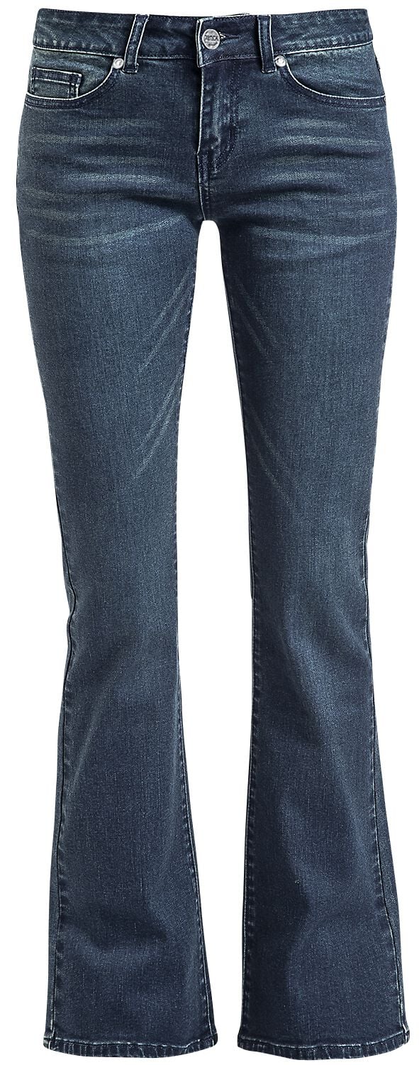 Jean  de Black Premium by EMP - Grace - Jean Bleu Foncé Évasé - W26L32 à W40L34 - pour Femme - bleu - Black Premium by EMP