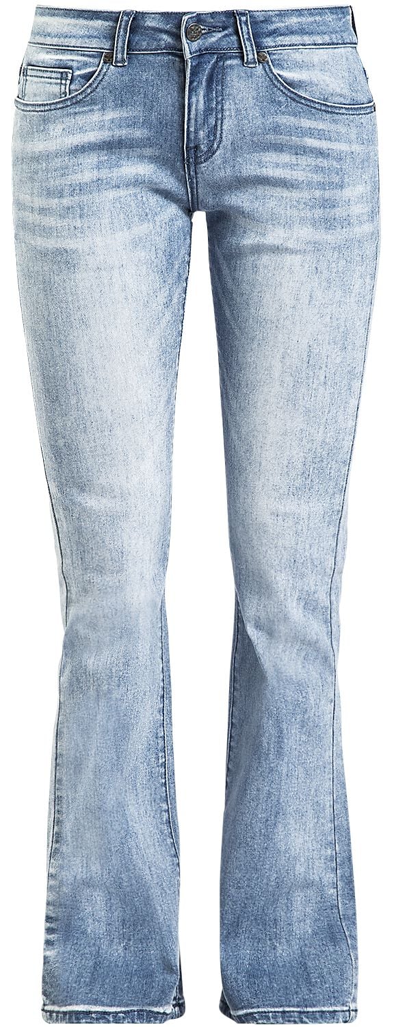 Jean  de Black Premium by EMP - Grace - Jean Bleu Clair Délavé & Retroussé - W26L32 à W34L34 - pour Femme - bleu clair - Black Premium by EMP