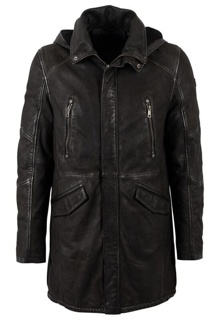 Manteau en cuir  de Mauritius - GBEsmond LCOUNTVW - L à 3XL - pour Homme - noir - Mauritius