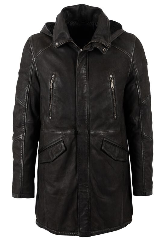 Manteau en cuir  de Mauritius - GBEsmond LCOUNTVW - L à 3XL - pour Homme - noir - Mauritius