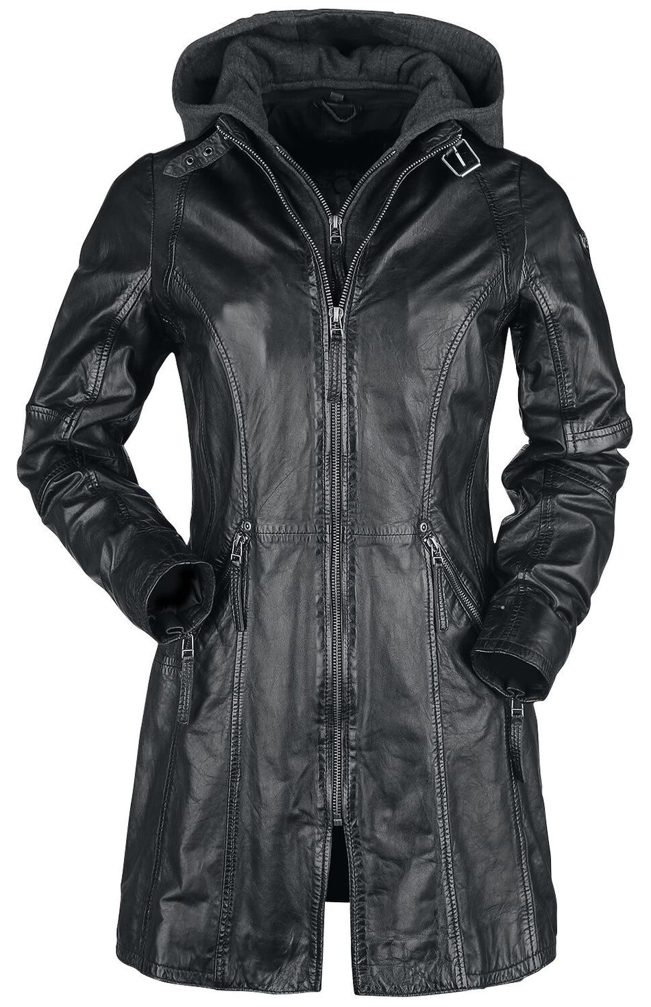 Manteau en cuir  de Gipsy - GGJandra Lamas - XS à XXL - pour Femme - noir - gipsy