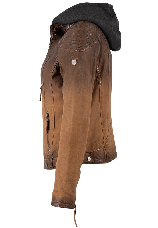 Veste en cuir  de Mauritius - GGCascha LAMOV - XS à 5XL - pour Femme - marron - Mauritius - View 2