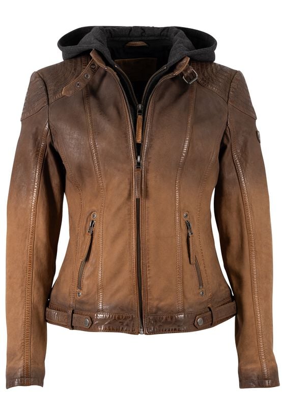 Veste en cuir  de Mauritius - GGCascha LAMOV - XS à 5XL - pour Femme - marron - Mauritius