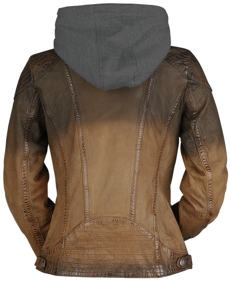 Veste en cuir  de Gipsy - GGCascha LAMOV - XS à 5XL - pour Femme - marron - gipsy - View 2