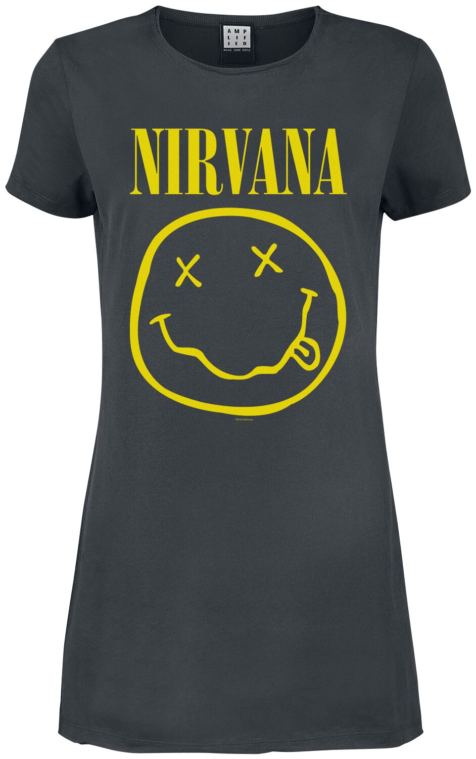 Robe courte  de Nirvana - Amplified Collection - Logo - S à XL - pour Femme - anthracite - Nirvana