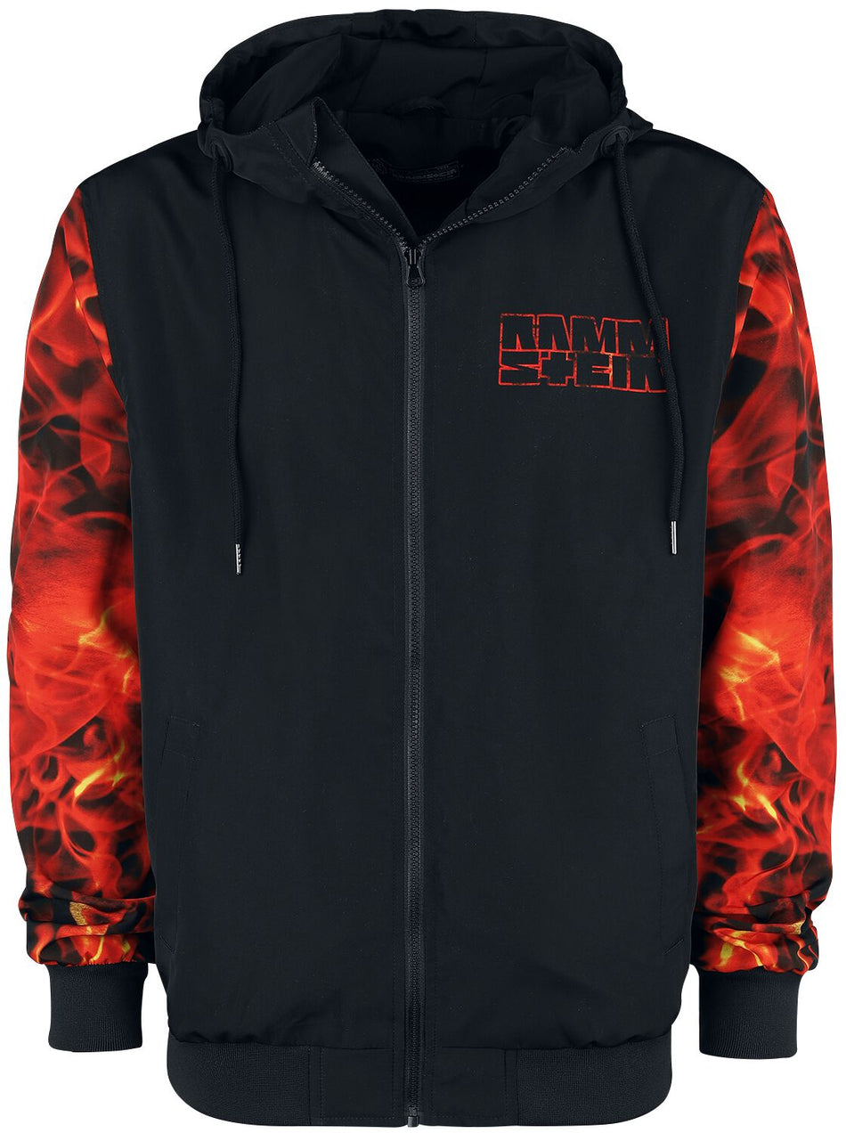 Coupe-vent  de Rammstein - Logo - S à 5XL - pour Homme - noir/rouge - Rammstein