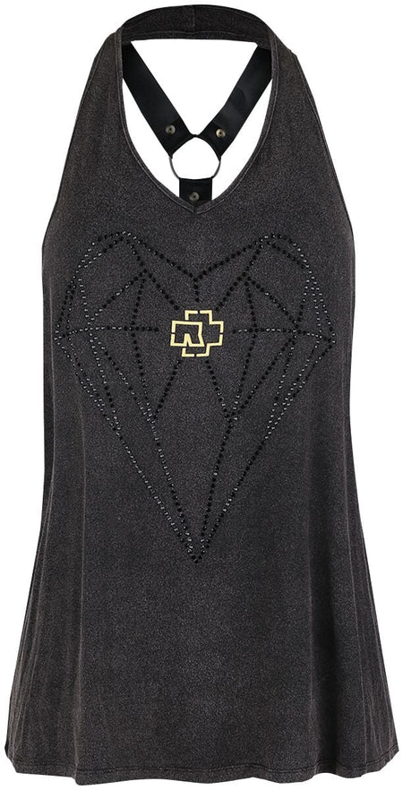 Débardeur  de Rammstein - Diamant - S à XXL - pour Femme - gris/marron - Rammstein