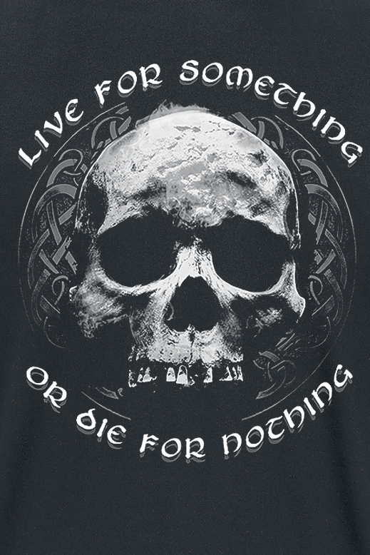 T-Shirt Manches courtes Gothic de Live for Something - M à 4XL - pour Homme - noir - Live for Something - View 2