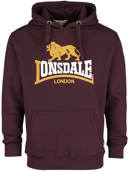 Sweat-shirt à capuche  de Lonsdale London - Thurning - S à XXL - pour Homme - bordeaux - Lonsdale London