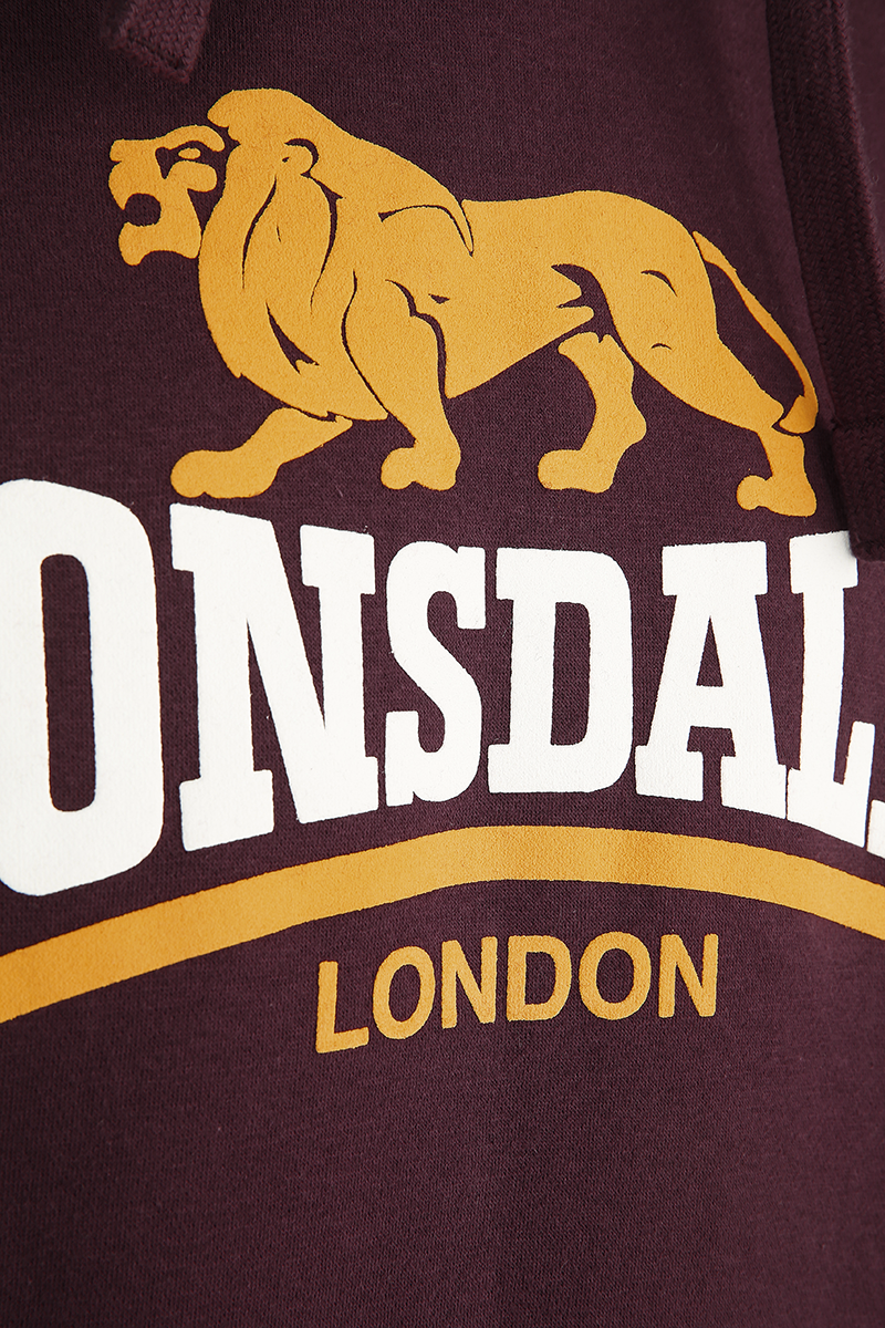Sweat-shirt à capuche  de Lonsdale London - Thurning - S à XXL - pour Homme - bordeaux - Lonsdale London - View 2