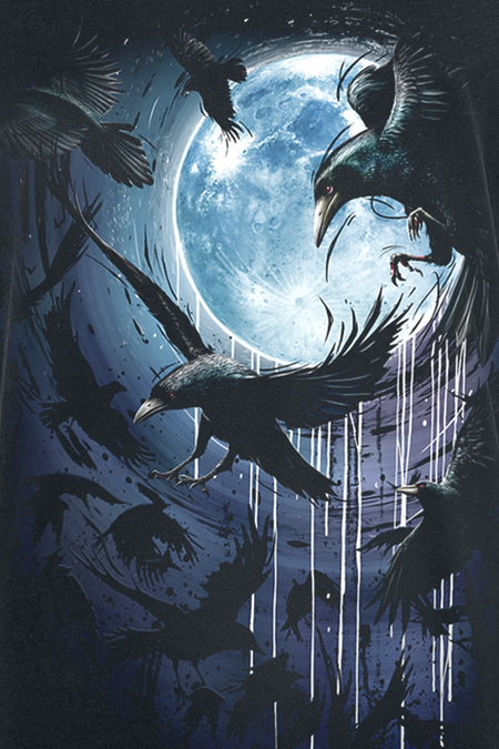 Débardeur Gothic de Spiral - Crow Moon - S à 5XL - pour Homme - noir - Spiral - View 2