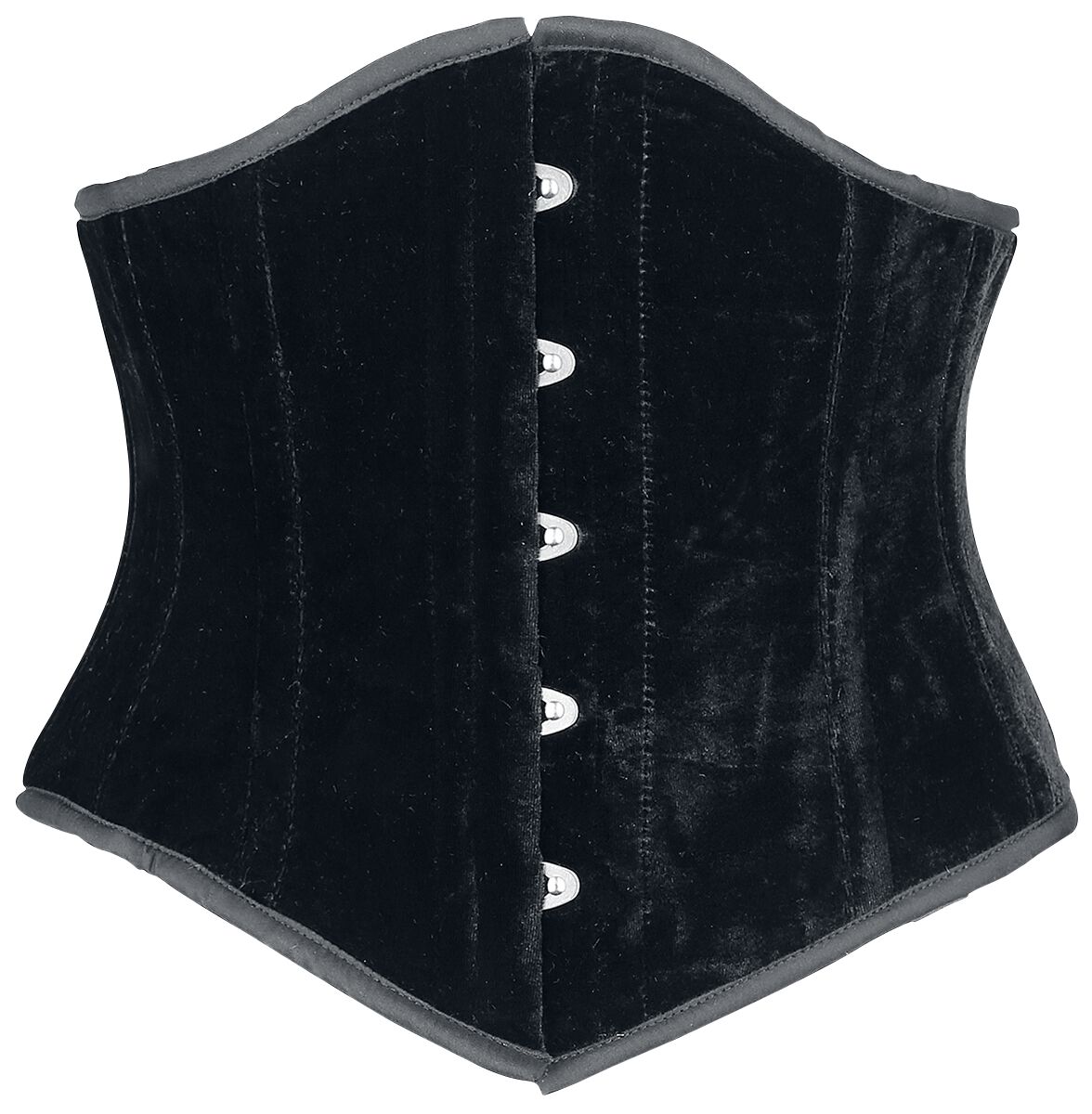 Ceinture Corset Gothic de Burleska - Serre-Taille Sexy Waspie - S à XXL - pour Femme - noir - Burleska