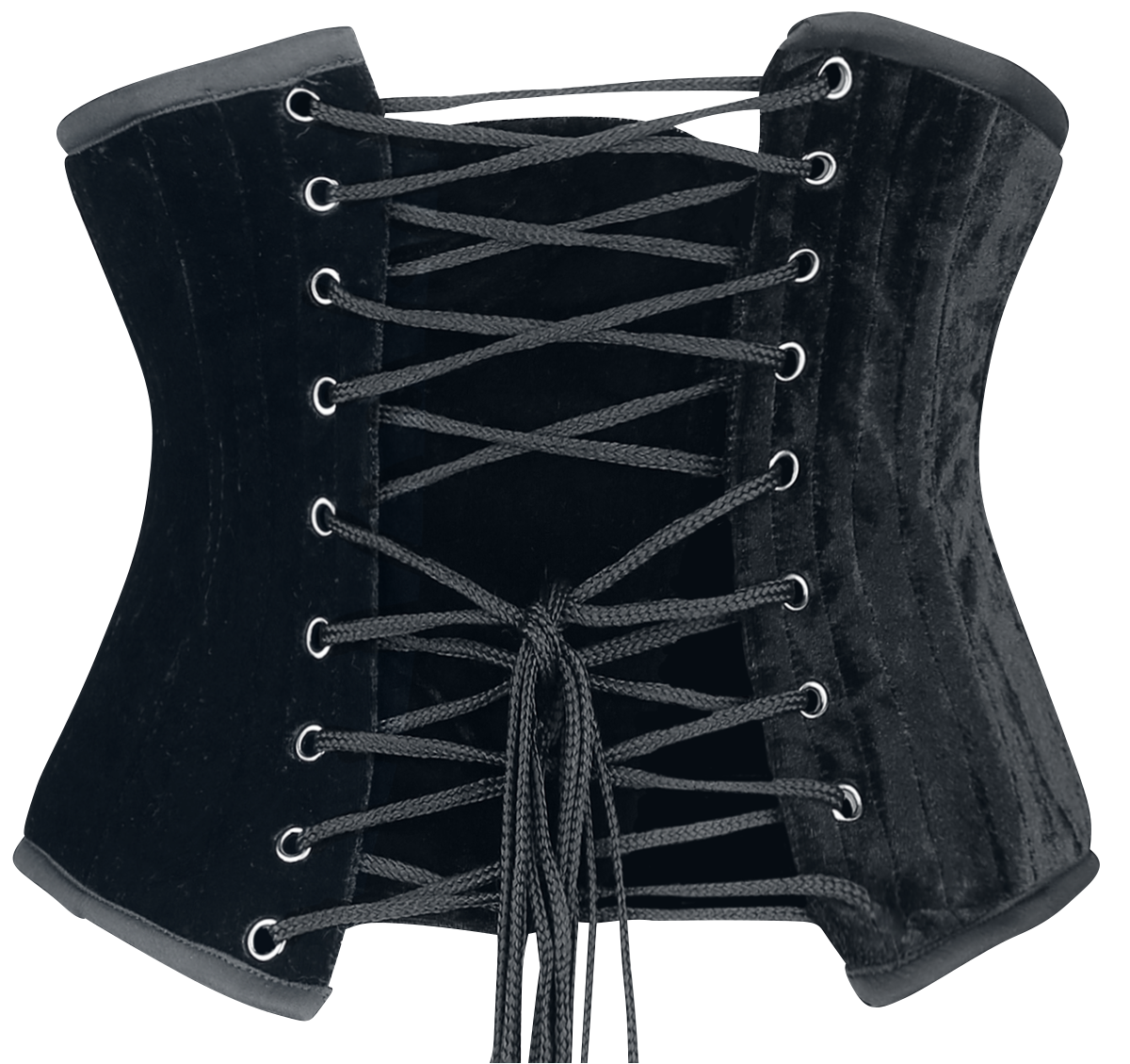 Ceinture Corset Gothic de Burleska - Serre-Taille Sexy Waspie - S à XXL - pour Femme - noir - Burleska - View 2