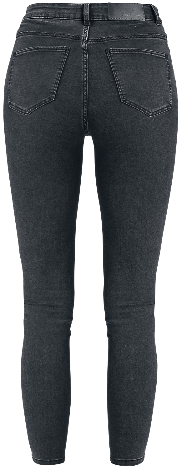 Jean  de Noisy May - Jean Skinny Callie HW - W25L30 à W34L34 - pour Femme - gris foncé - Noisy May - View 2