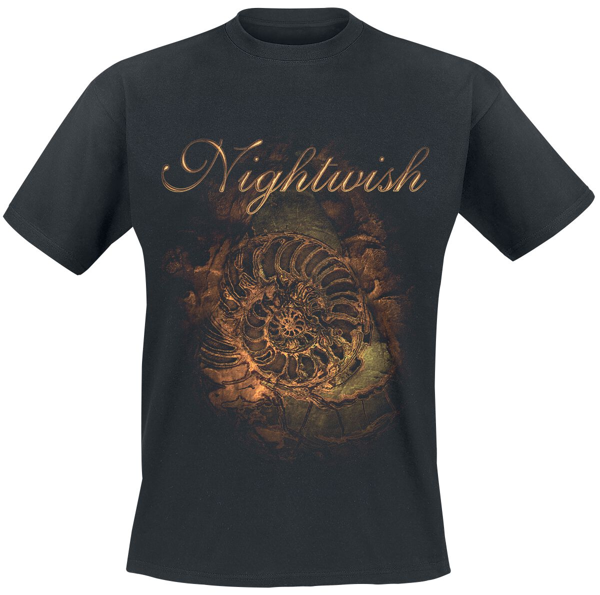 T-Shirt Manches courtes  de Nightwish - Ammonite - S à XXL - pour Homme - noir - Nightwish