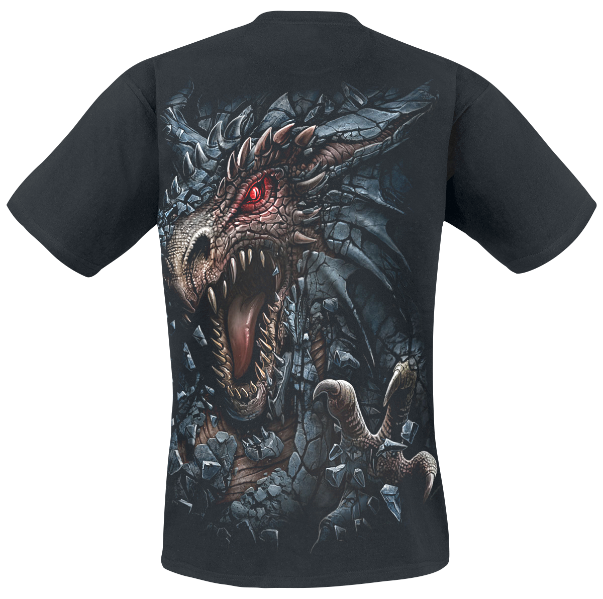 T-Shirt Manches courtes Gothic de Spiral - Dragon's Lair - S à 4XL - pour Homme - noir - Spiral - View 2