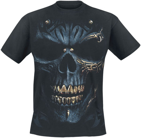 T-Shirt Manches courtes Gothic de Spiral - Black Gold - S à 4XL - pour Homme - noir - Spiral