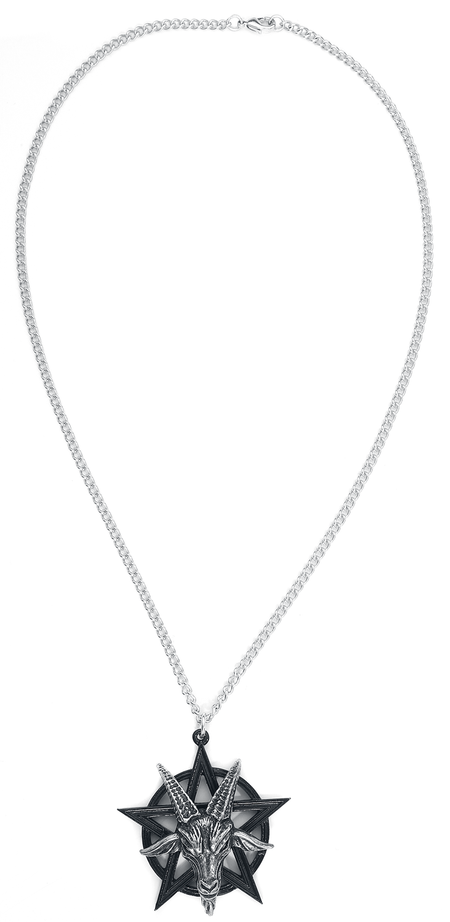 Collier Gothic de Alchemy Gothic - Pendentif Baphomet - pour Homme - noir/argent - Alchemy Gothic - View 2