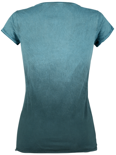 T-Shirt Manches courtes  de Outer Vision - Sasha - S à XXL - pour Femme - turquoise - Outer Vision - View 2