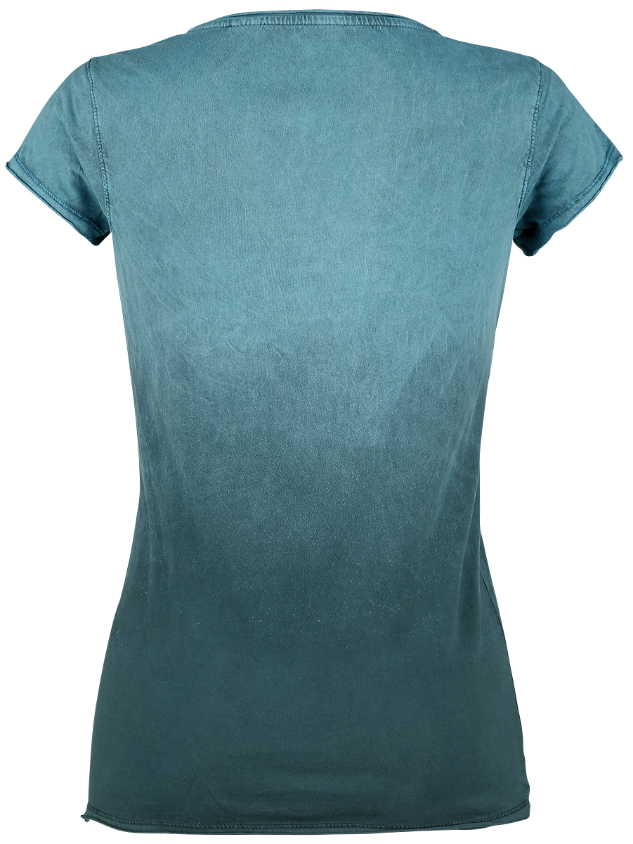 T-Shirt Manches courtes  de Outer Vision - Sasha - S à XXL - pour Femme - turquoise - Outer Vision - View 2