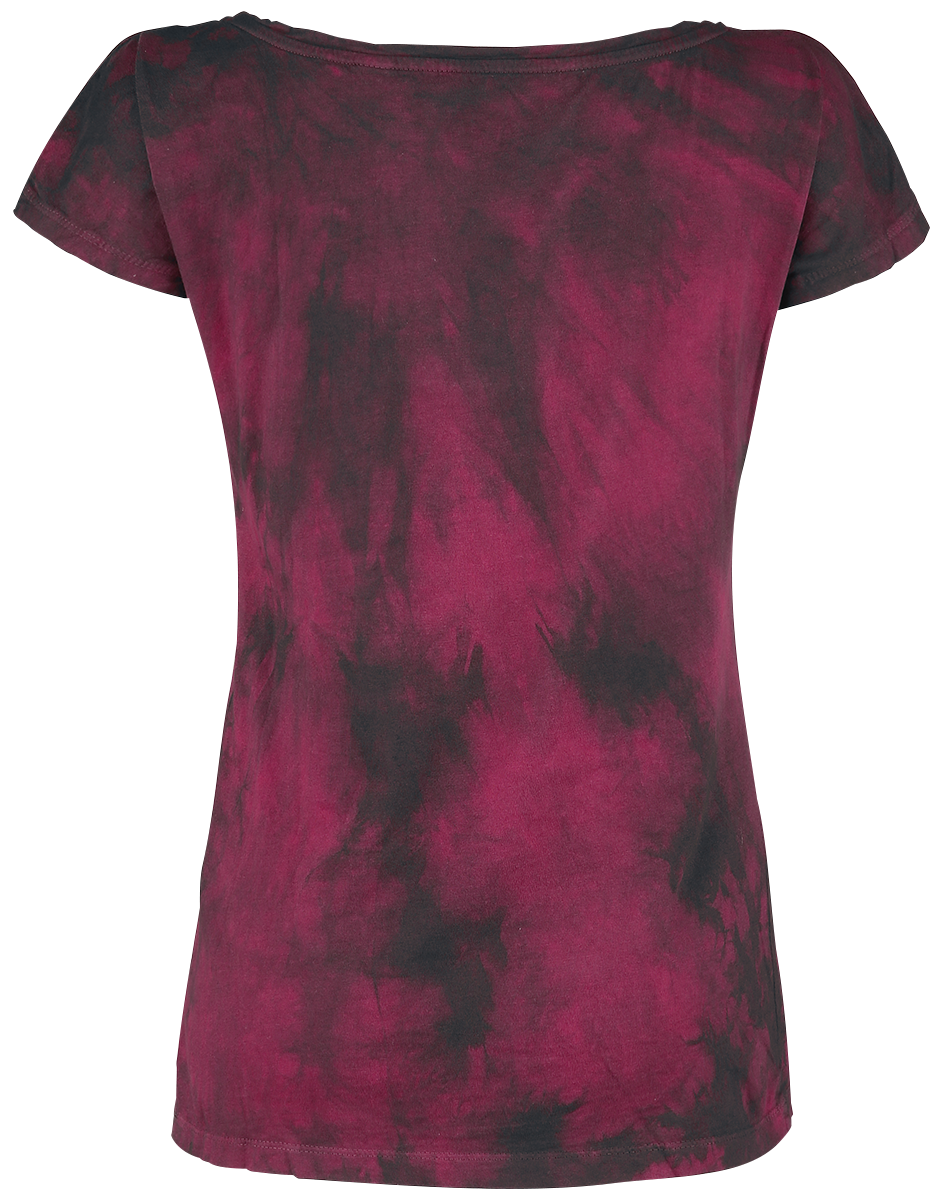 T-Shirt Manches courtes  de Outer Vision - Marylin - S à XXL - pour Femme - rouge/noir - Outer Vision - View 2