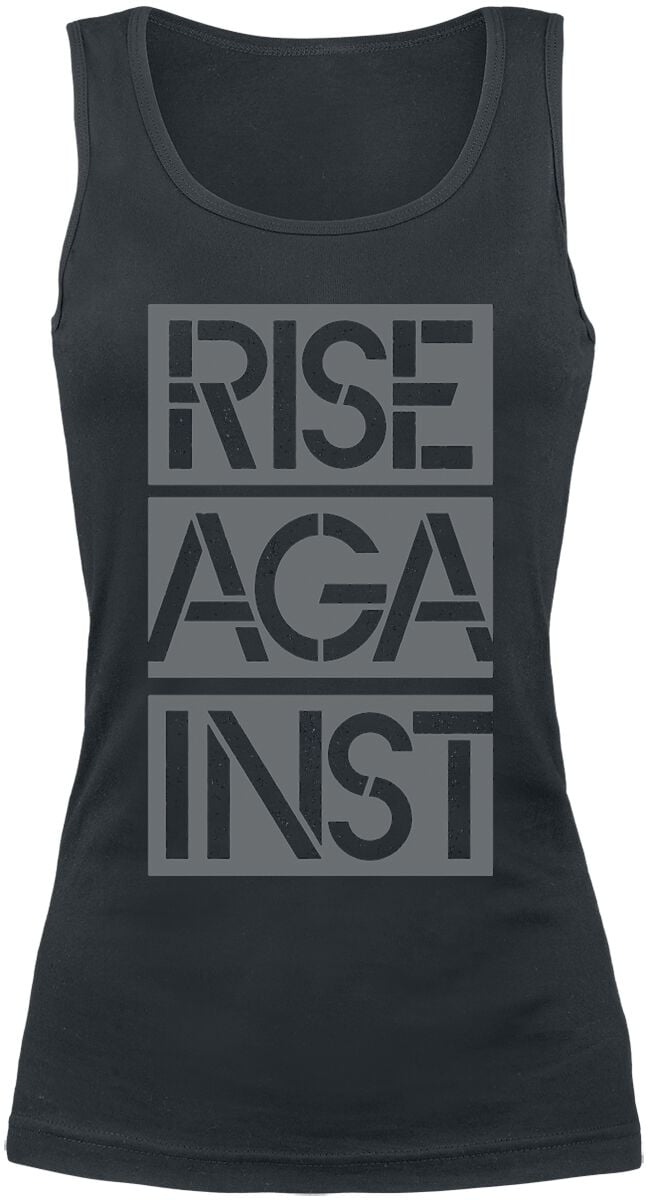 Top  de Rise Against - Stacked Ghost Notes Stencil - S à XL - pour Femme - noir - Rise Against