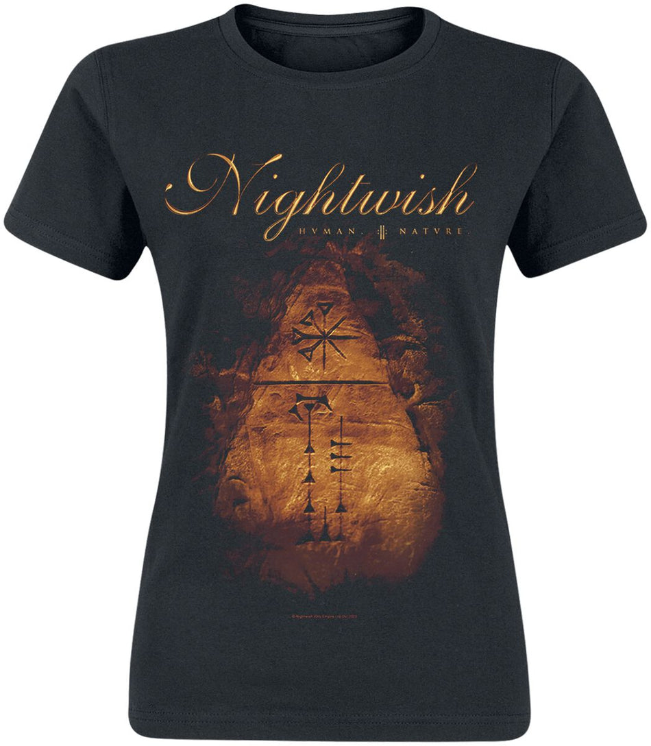 T-Shirt Manches courtes  de Nightwish - Human. :||: Nature. - S à XXL - pour Femme - noir - Nightwish