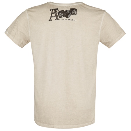 T-Shirt Manches courtes Rockabilly de Alchemy England - Devil's Saloon - M - pour Homme - beige - Alchemy England - View 2