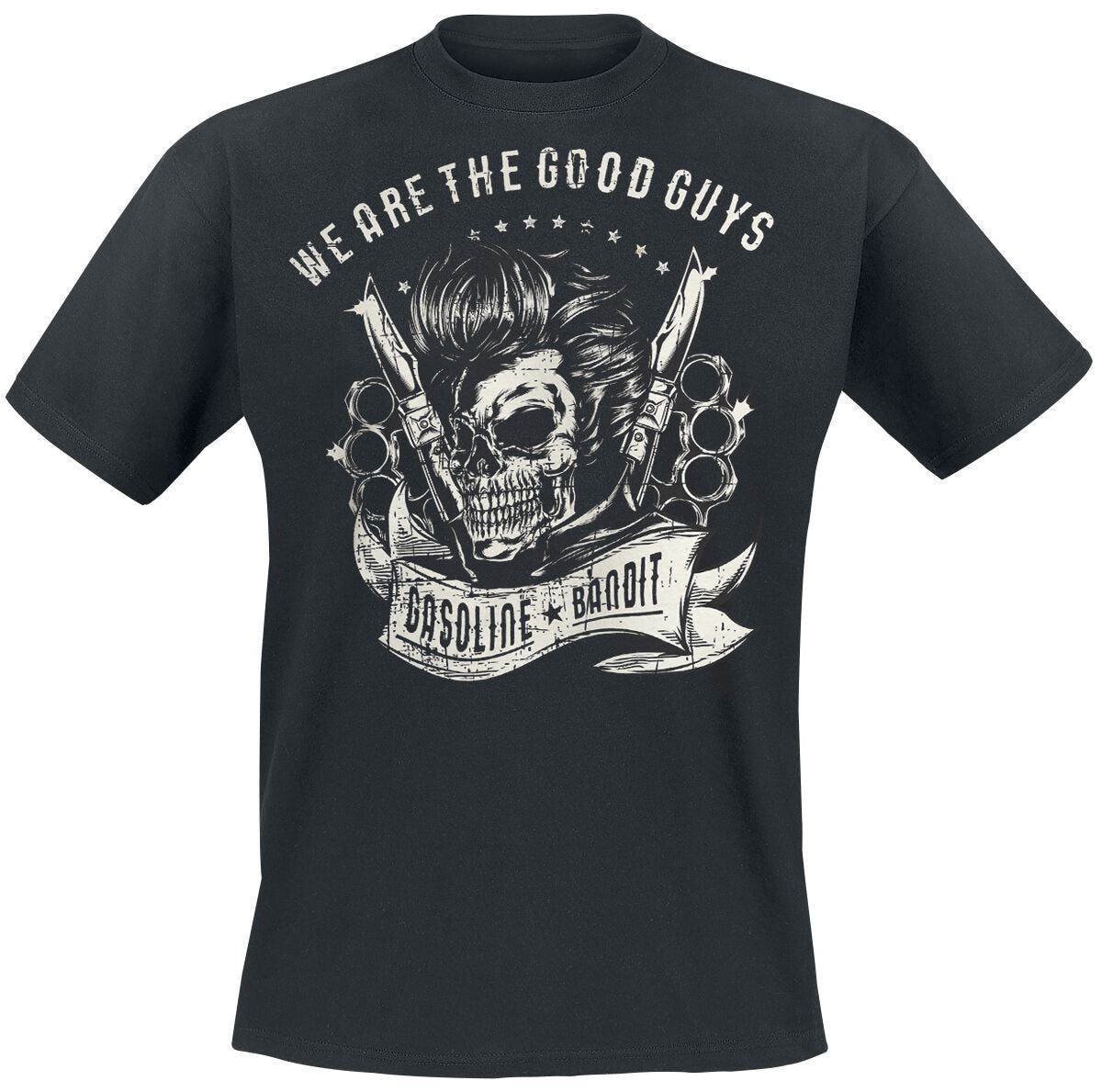 T-Shirt Manches courtes Rockabilly de Gasoline Bandit - We Are The Good Guys - S à XXL - pour Homme - noir - Gasoline Bandit