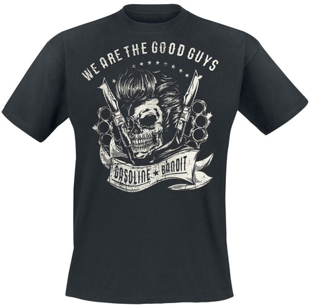 T-Shirt Manches courtes Rockabilly de Gasoline Bandit - We Are The Good Guys - S à XXL - pour Homme - noir - Gasoline Bandit