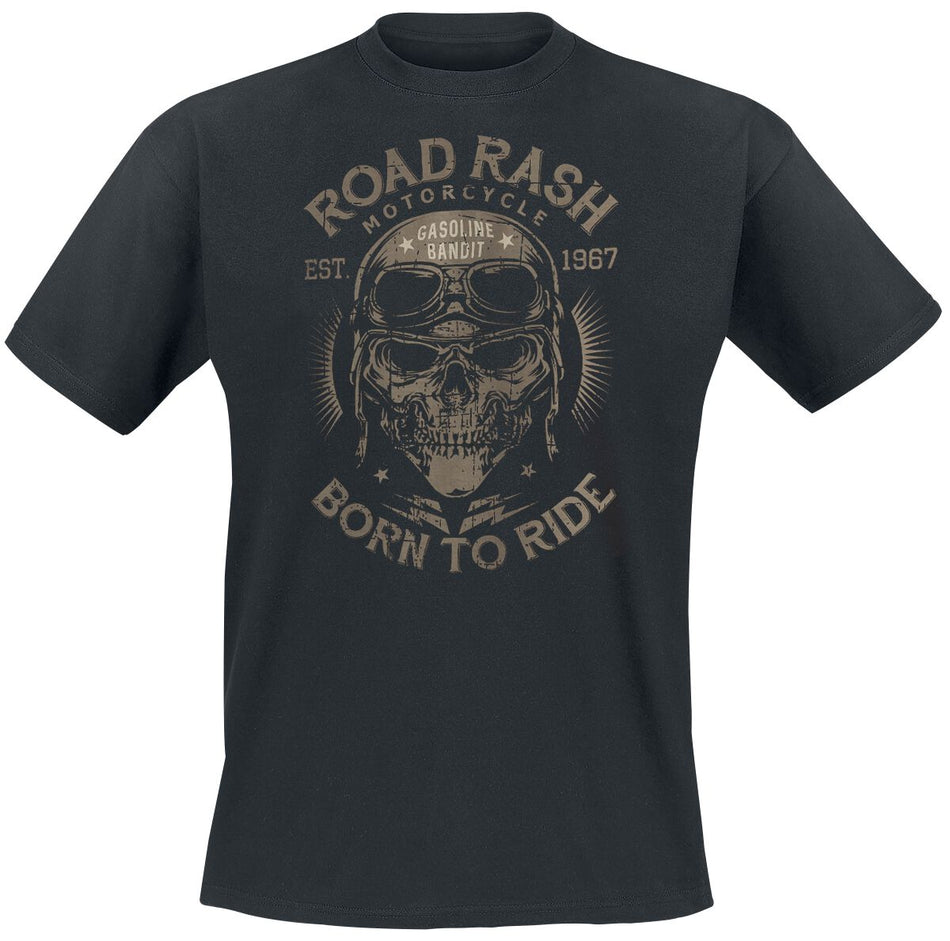 T-Shirt Manches courtes Rockabilly de Gasoline Bandit - Road Rash - M à XXL - pour Homme - noir - Gasoline Bandit