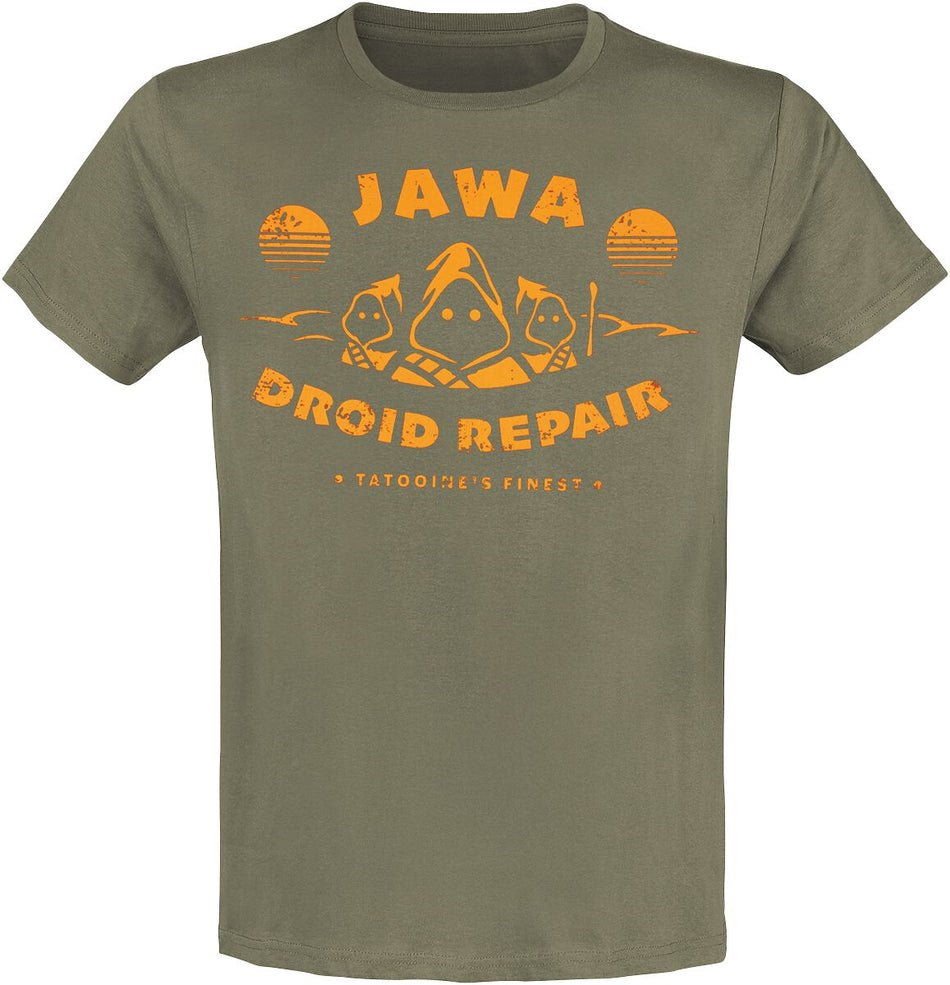 T-Shirt Manches courtes  de Star Wars - Jawa Droid Repair - S à XXL - pour Homme - kaki - Star Wars