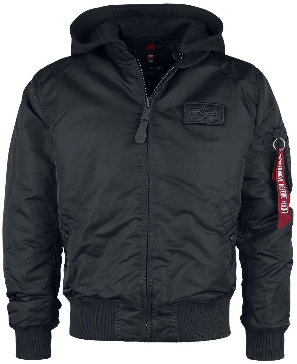 Veste d'hiver  de Alpha Industries - Imprimé Dos MA-1 ZH - S à XXL - pour Homme - noir/blanc - alpha industries