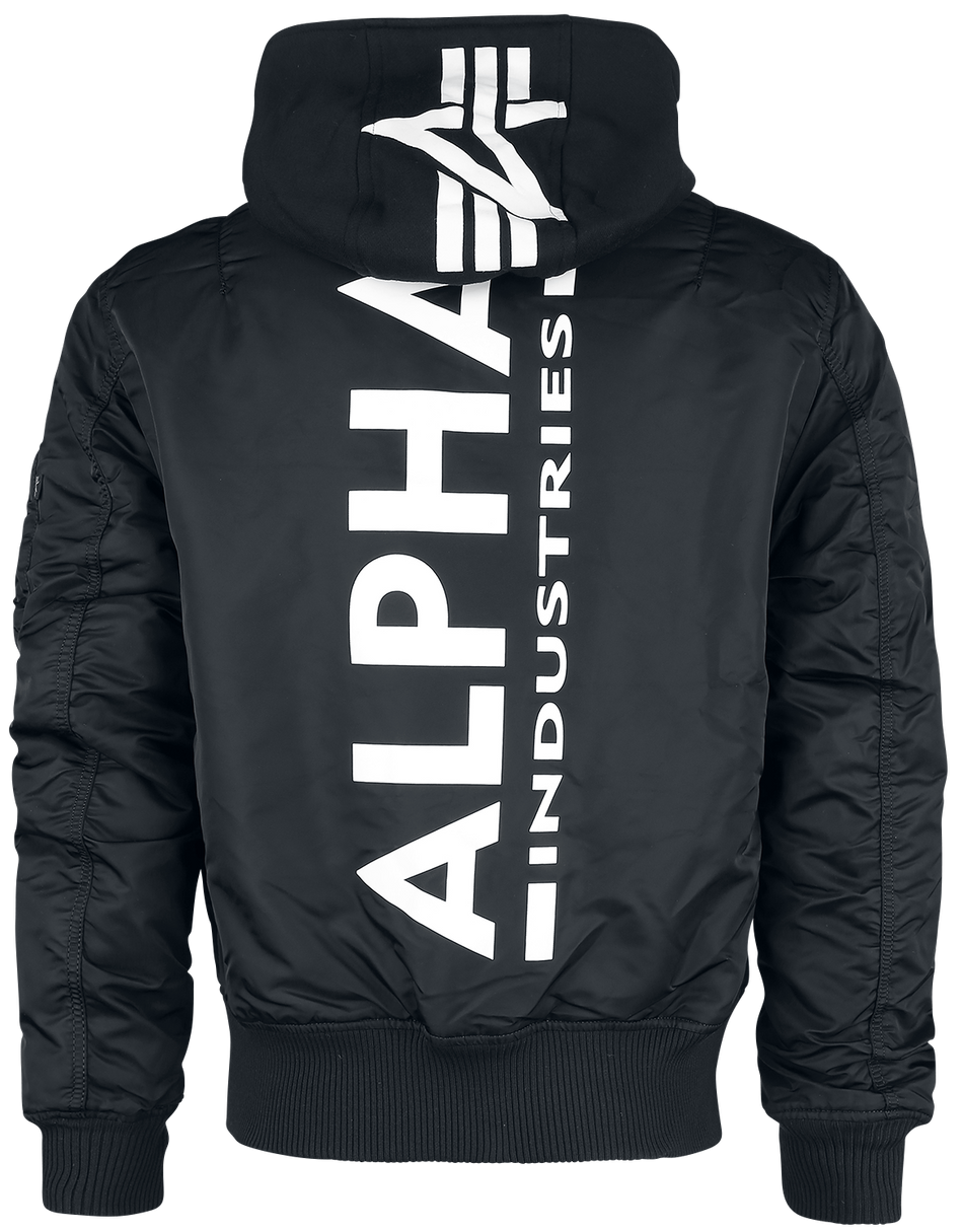 Veste d'hiver  de Alpha Industries - Imprimé Dos MA-1 ZH - S à XXL - pour Homme - noir/blanc - alpha industries - View 2