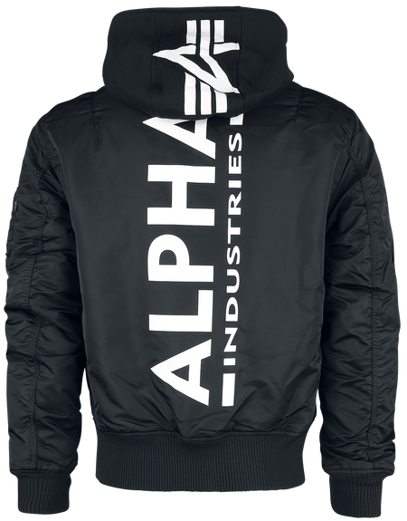 Veste d'hiver  de Alpha Industries - Imprimé Dos MA-1 ZH - S à XXL - pour Homme - noir/blanc - alpha industries - View 2