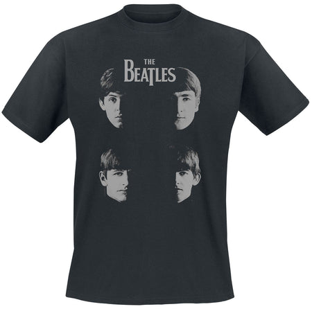 T-Shirt Manches courtes  de The Beatles - Shadow Faces - S à 3XL - pour Homme - noir - The Beatles