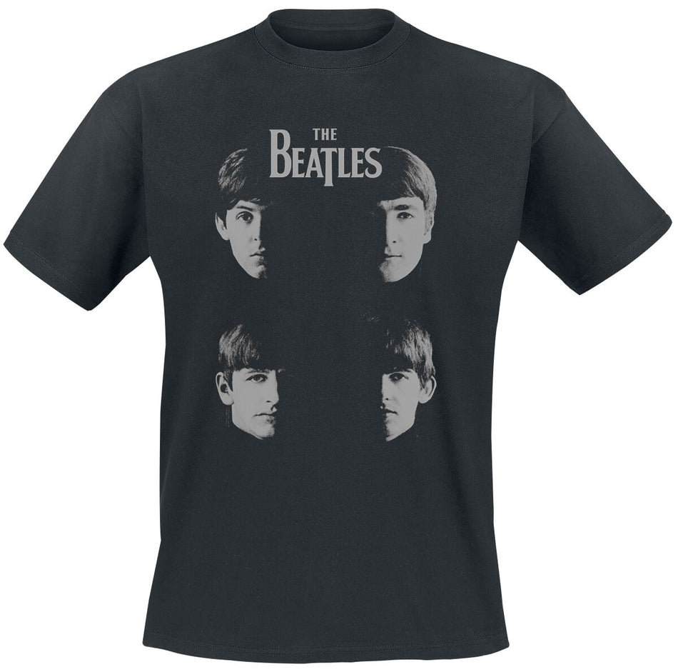 T-Shirt Manches courtes  de The Beatles - Shadow Faces - S à 3XL - pour Homme - noir - The Beatles