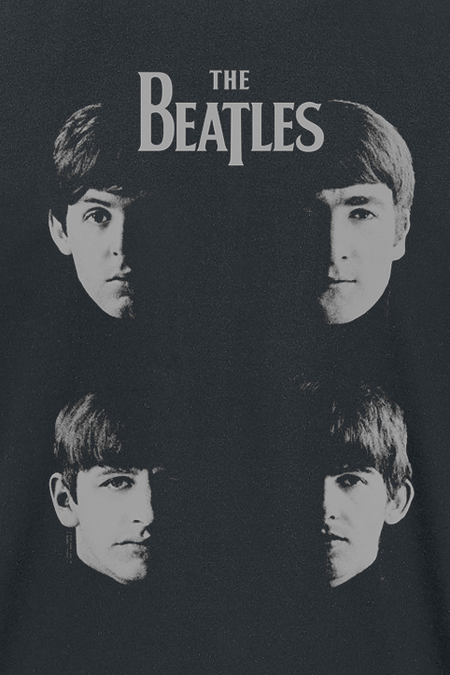 T-Shirt Manches courtes  de The Beatles - Shadow Faces - S à 3XL - pour Homme - noir - The Beatles - View 2