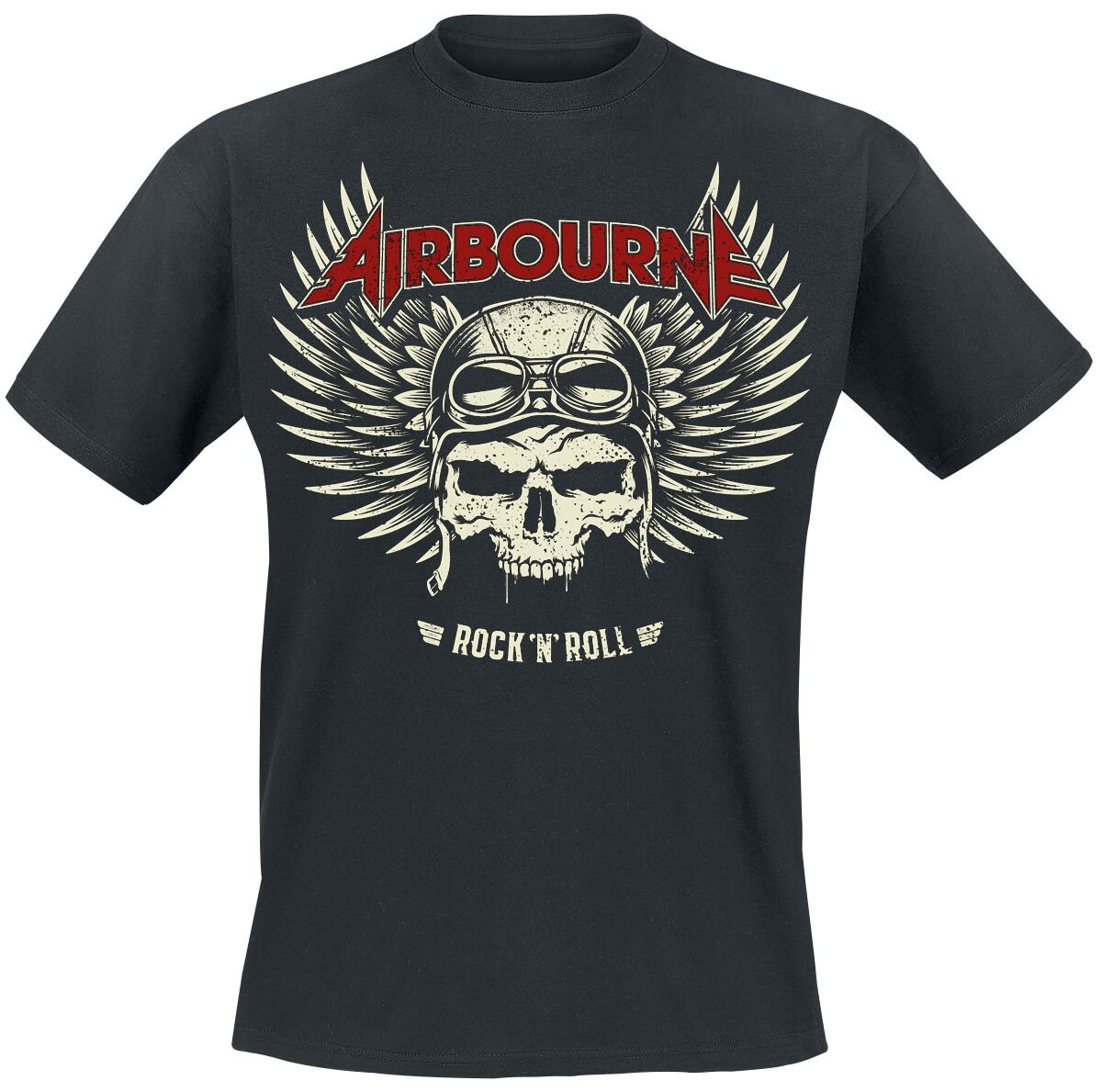 T-Shirt Manches courtes  de Airbourne - Red Logo Mono Scorch - S à XXL - pour Homme - noir - Airbourne
